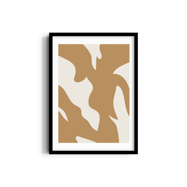 Yellow Abstract Boho Modern Wall Art