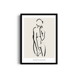 Female Line Art Boho Modern Wall Art