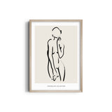 Female Line Art Boho Modern Wall Art