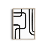 Abstract Black & White Boho Modern Wall Art