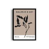 Boho Leaves, Minimalist Collection Boho Modern Wall Art