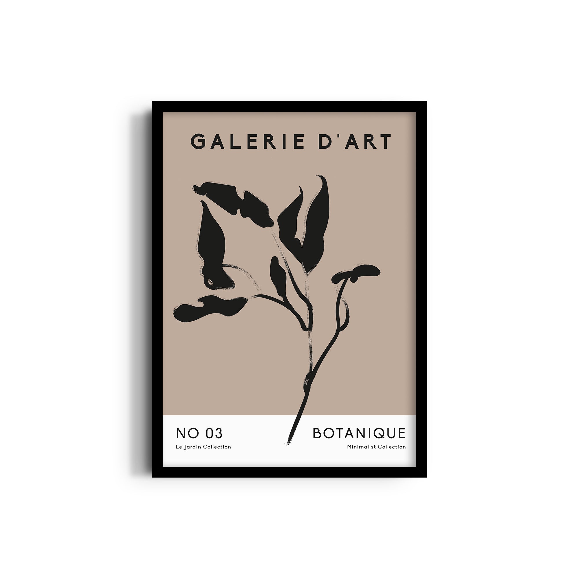 Boho Leaves, Minimalist Collection Boho Modern Wall Art