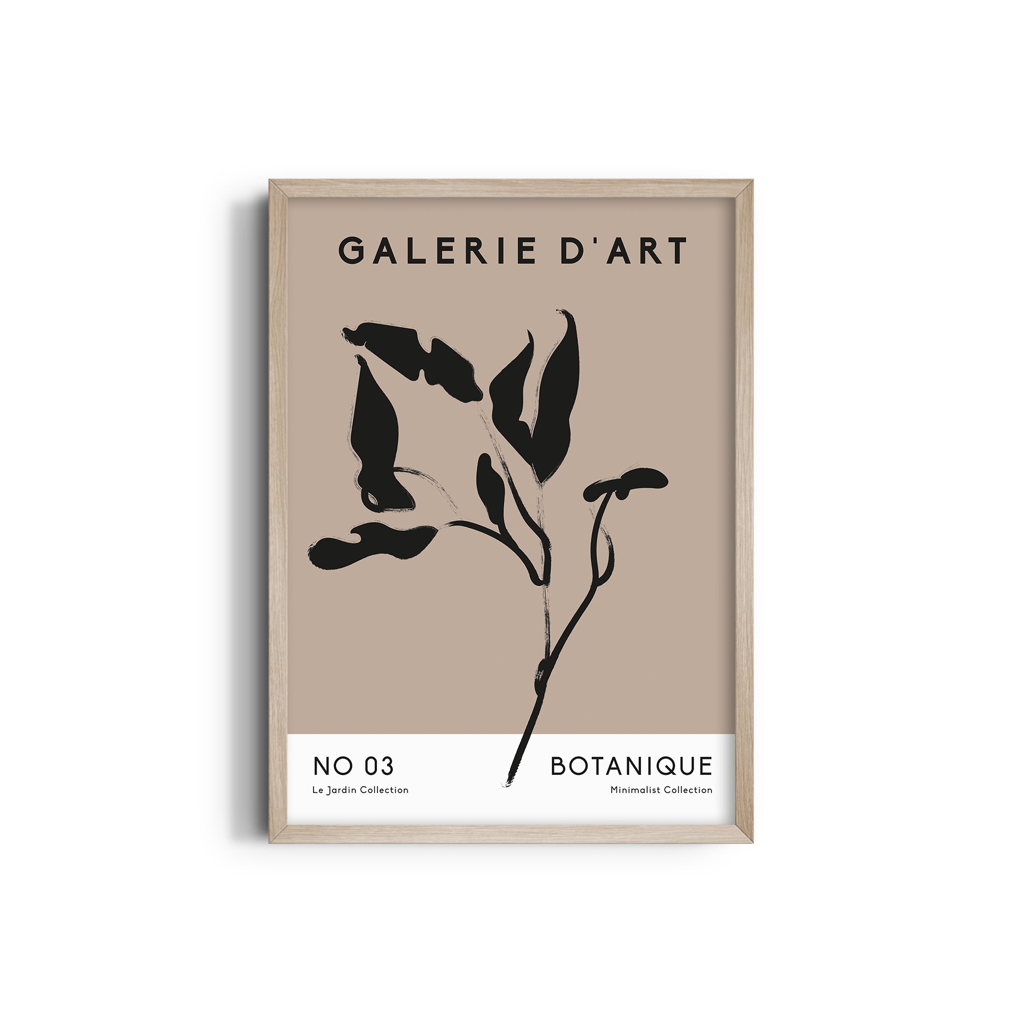 Boho Leaves, Minimalist Collection Boho Modern Wall Art