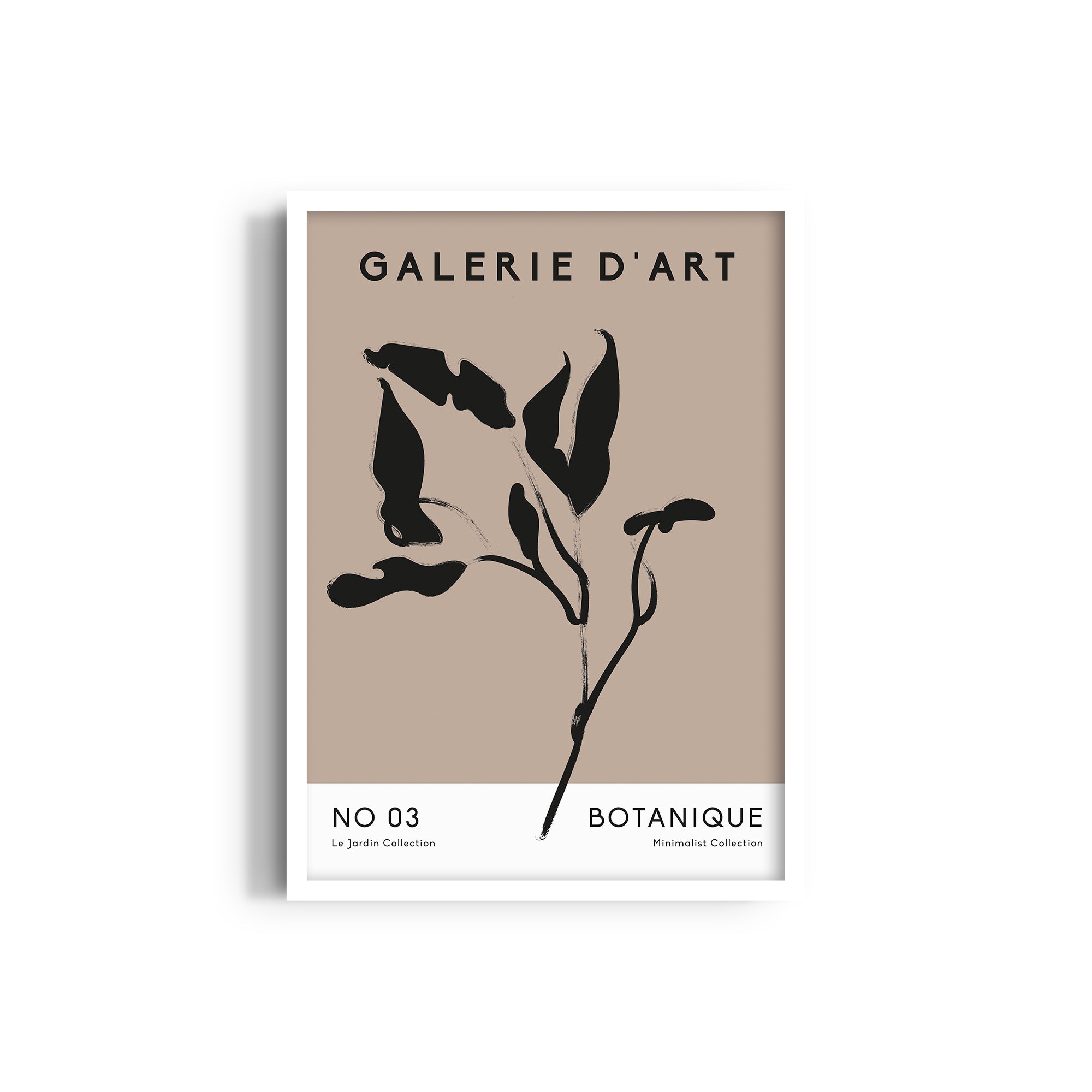 Boho Leaves, Minimalist Collection Boho Modern Wall Art