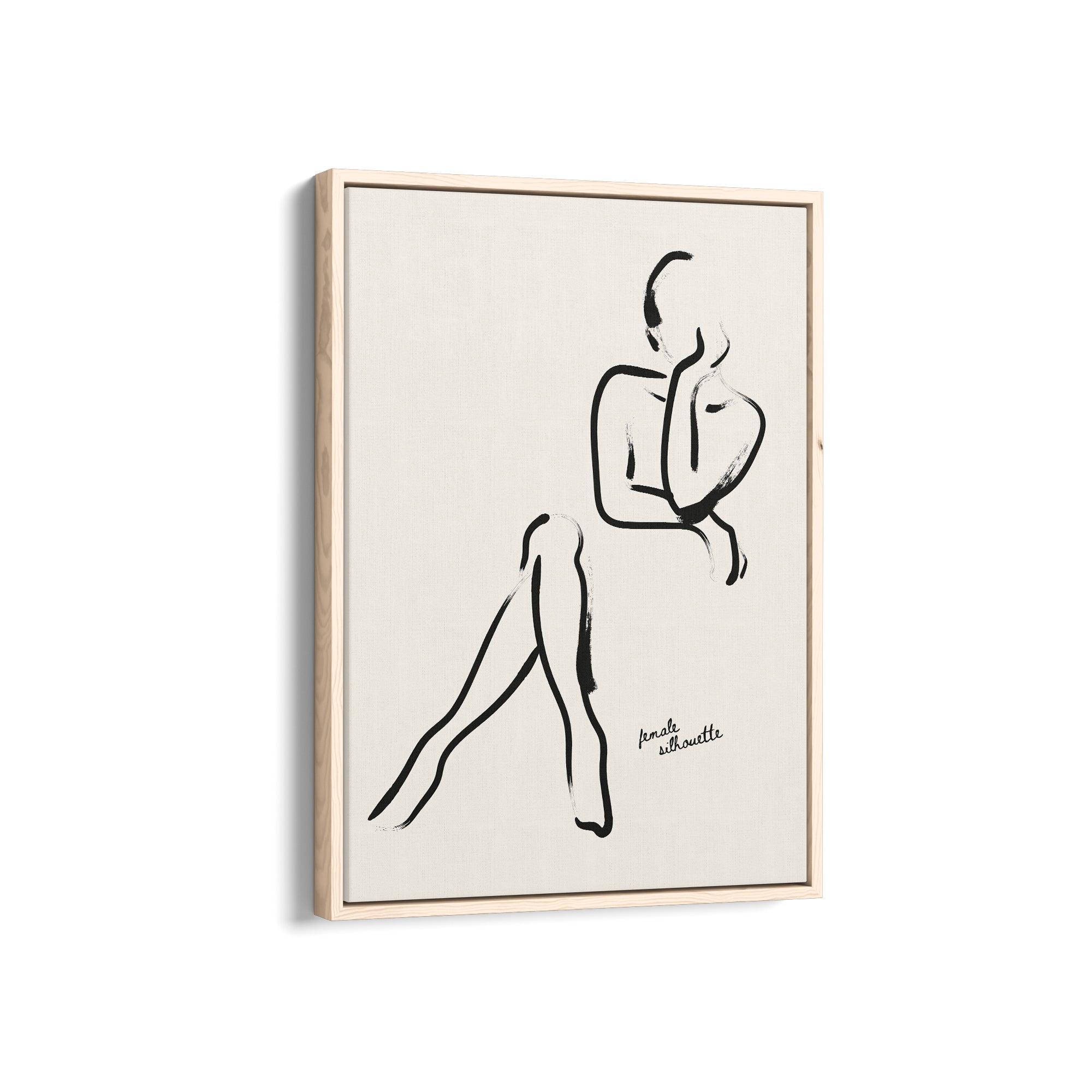 Female Silhouette Boho Modern Wall Art