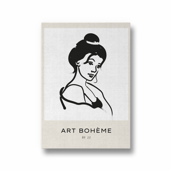 Beautiful Lady Boho Modern Wall Art
