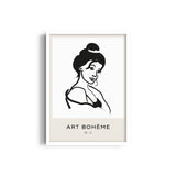 Beautiful Lady Boho Modern Wall Art