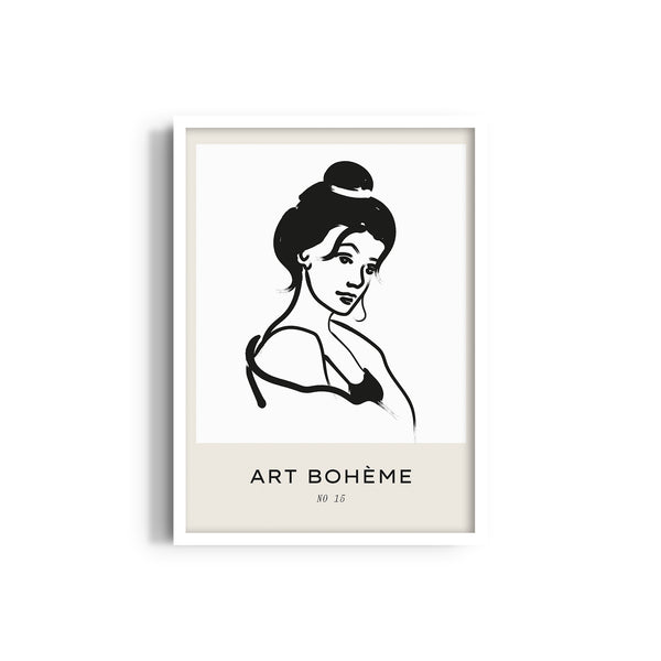 Beautiful Lady Boho Modern Wall Art