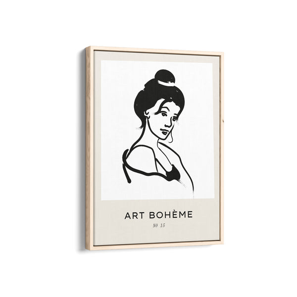 Beautiful Lady Boho Modern Wall Art
