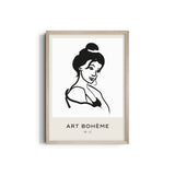 Beautiful Lady Boho Modern Wall Art