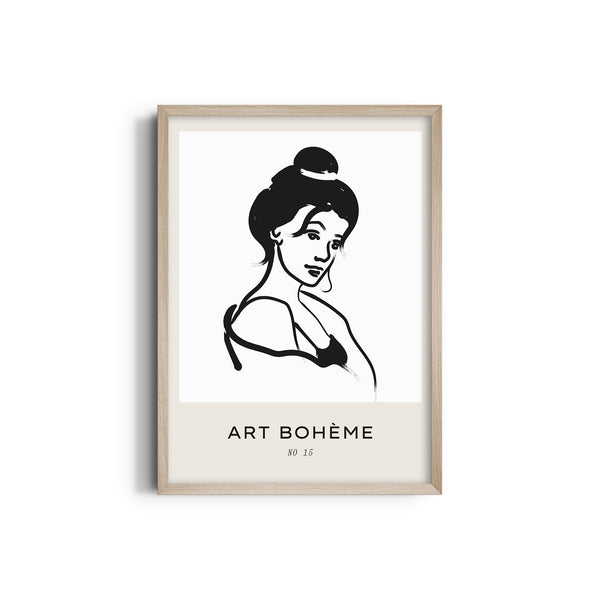 Beautiful Lady Boho Modern Wall Art