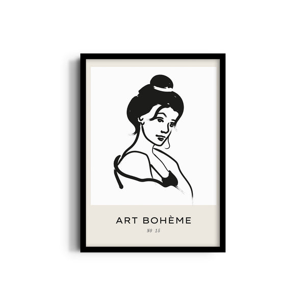 Beautiful Lady Boho Modern Wall Art