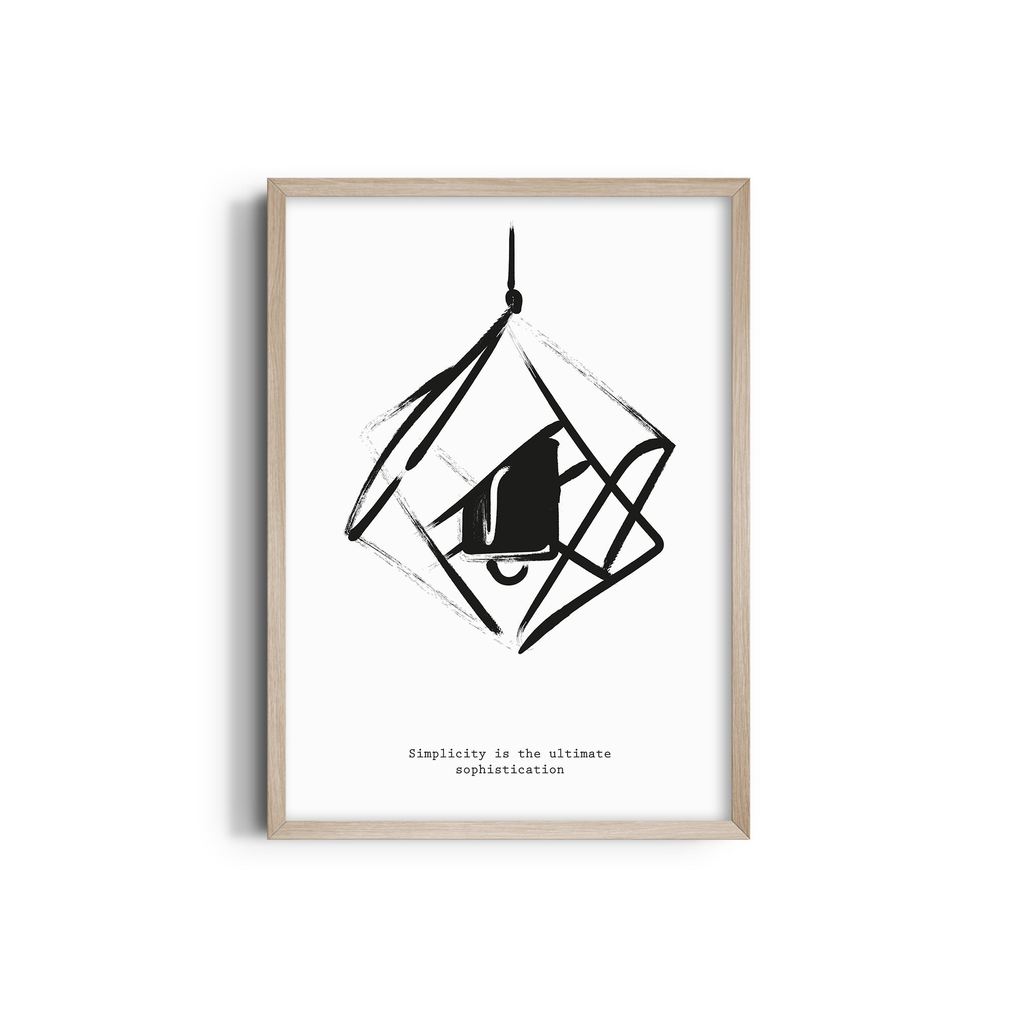 Simplicity is the ultimate sophistication Boho Modern Wall Art