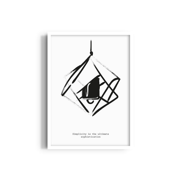 Simplicity is the ultimate sophistication Boho Modern Wall Art