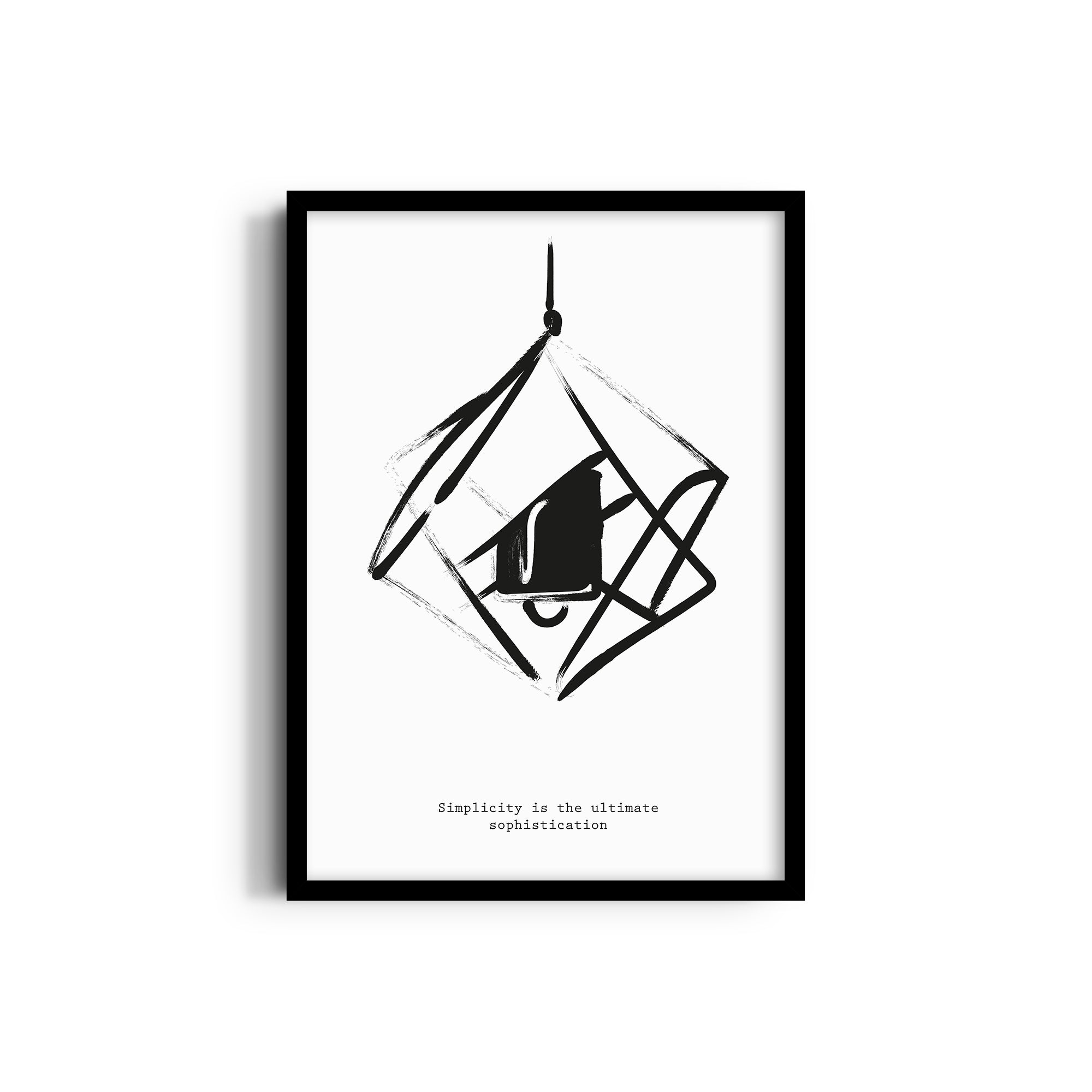 Simplicity is the ultimate sophistication Boho Modern Wall Art