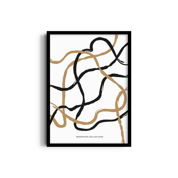 Random intersection Boho Modern Wall Art