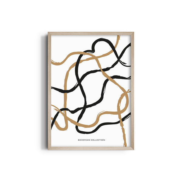 Random intersection Boho Modern Wall Art