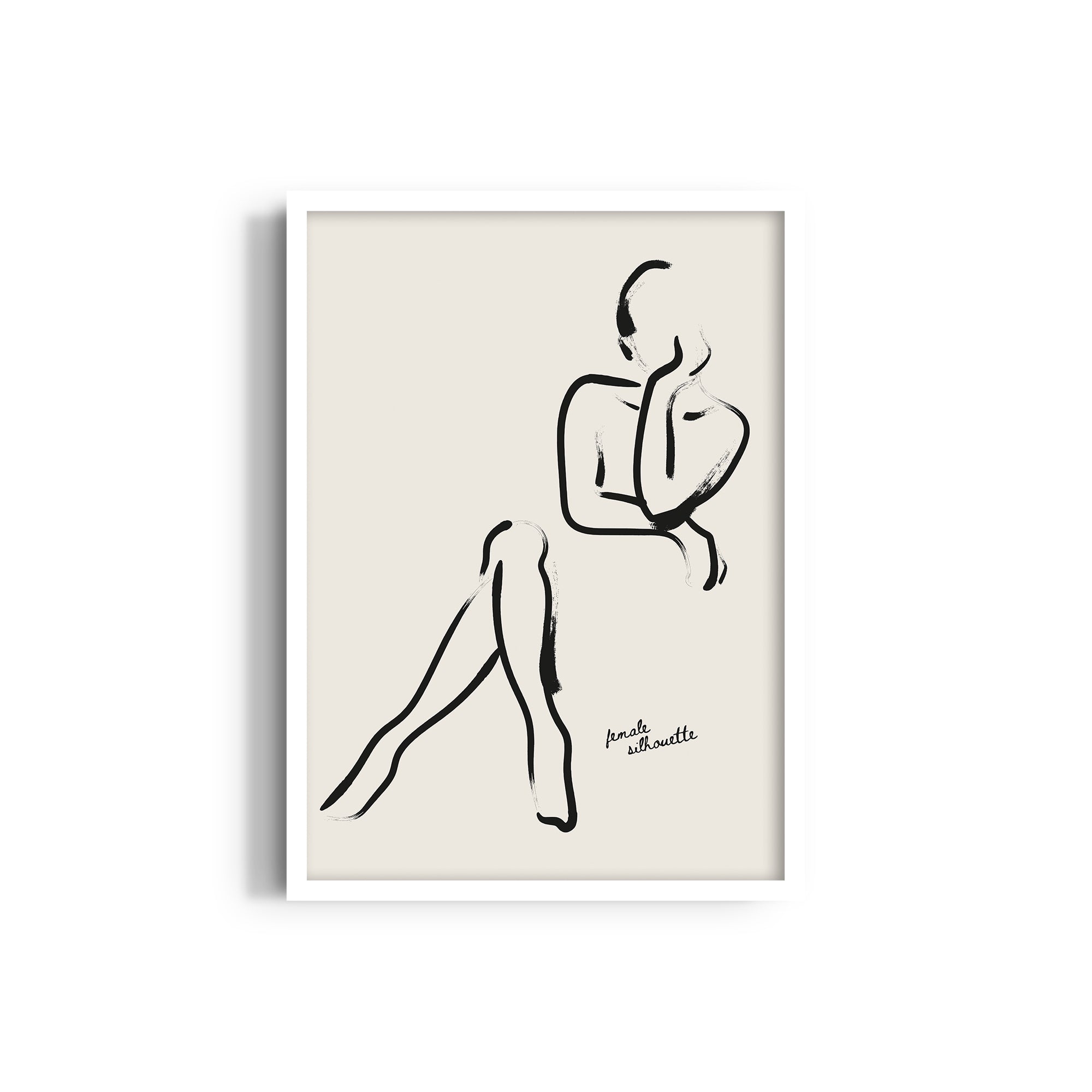 Female Silhouette Boho Modern Wall Art