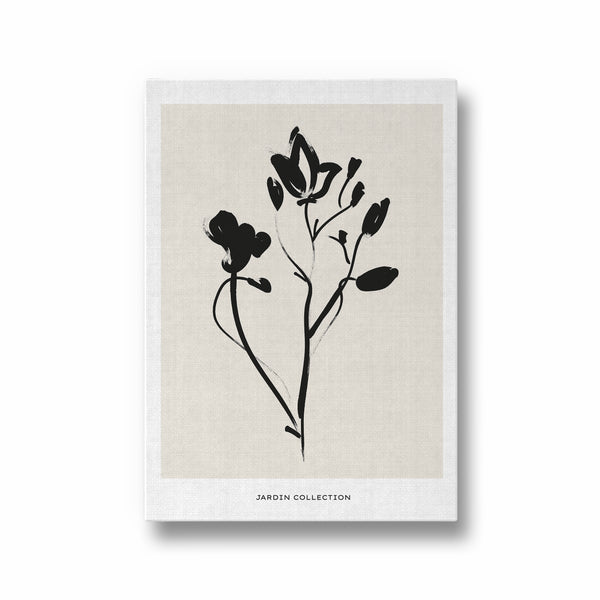 Dark Flower Boho Modern Wall Art