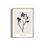 Dark Flower Boho Modern Wall Art