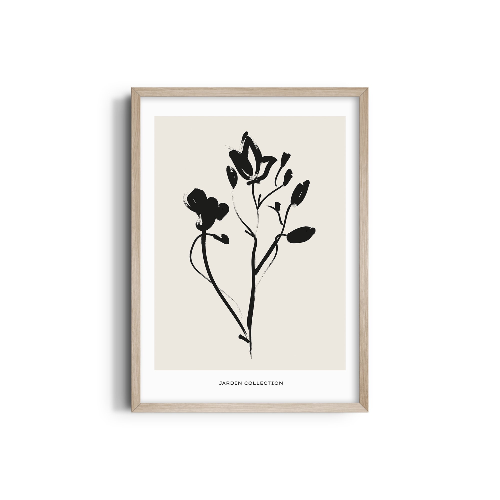 Dark Flower Boho Modern Wall Art