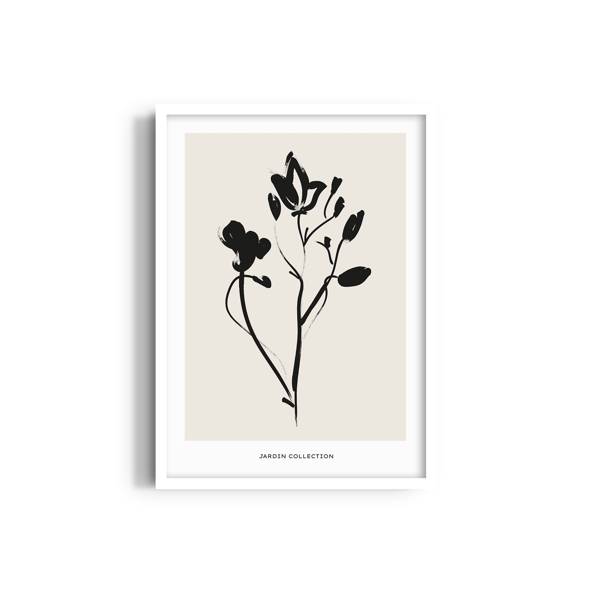 Dark Flower Boho Modern Wall Art