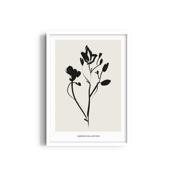 Dark Flower Boho Modern Wall Art