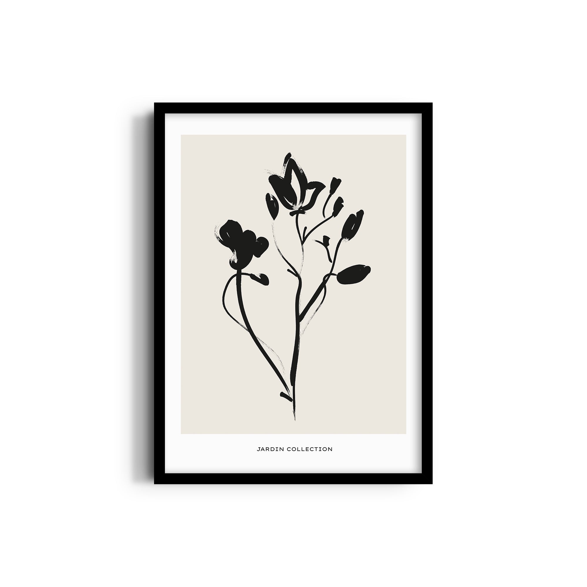 Dark Flower Boho Modern Wall Art
