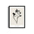 Dark Flower Boho Modern Wall Art