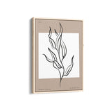 White Leaves Boho Modern Wall Art