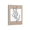 White Leaves Boho Modern Wall Art