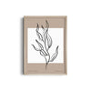 White Leaves Boho Modern Wall Art