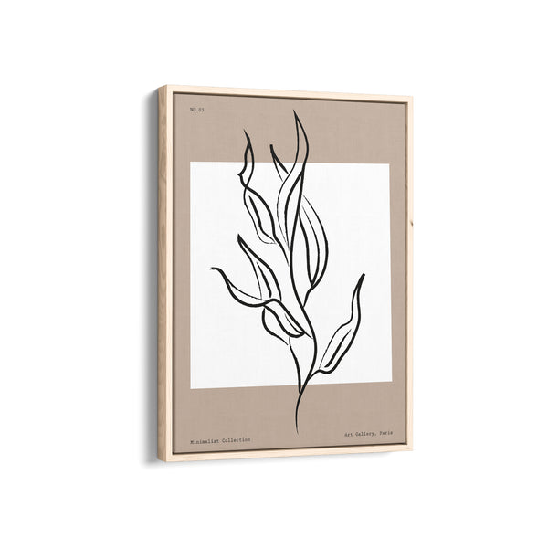 White Leaves Boho Modern Wall Art