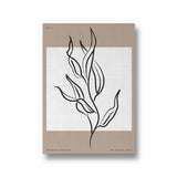 White Leaves Boho Modern Wall Art