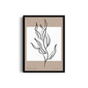 White Leaves Boho Modern Wall Art