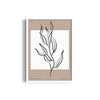 White Leaves Boho Modern Wall Art