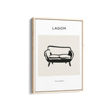 Simple Sofa Boho Modern Wall Art