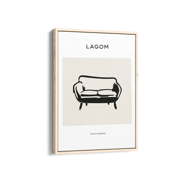 Simple Sofa Boho Modern Wall Art