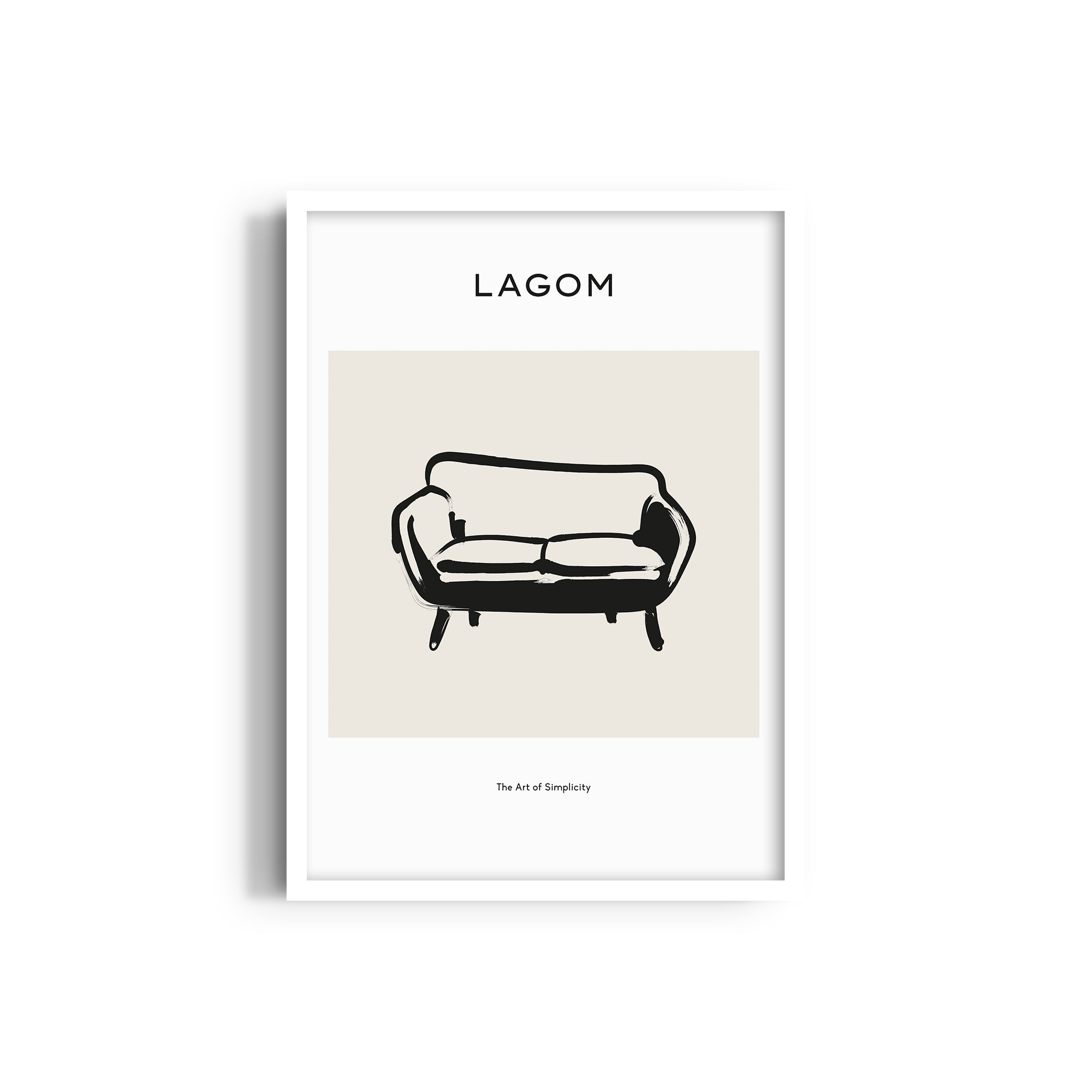 Simple Sofa Boho Modern Wall Art