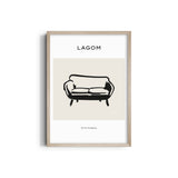 Simple Sofa Boho Modern Wall Art