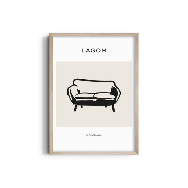 Simple Sofa Boho Modern Wall Art