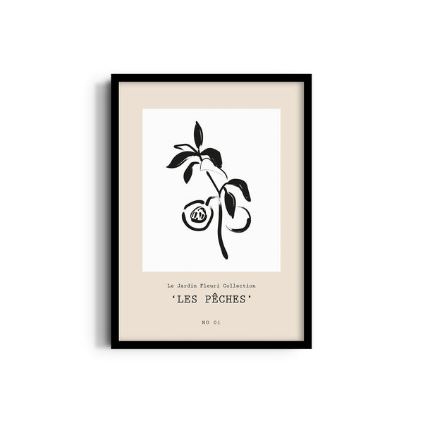 Les peches Boho Modern Wall Art