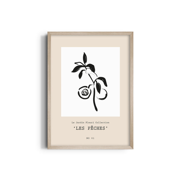 Les peches Boho Modern Wall Art