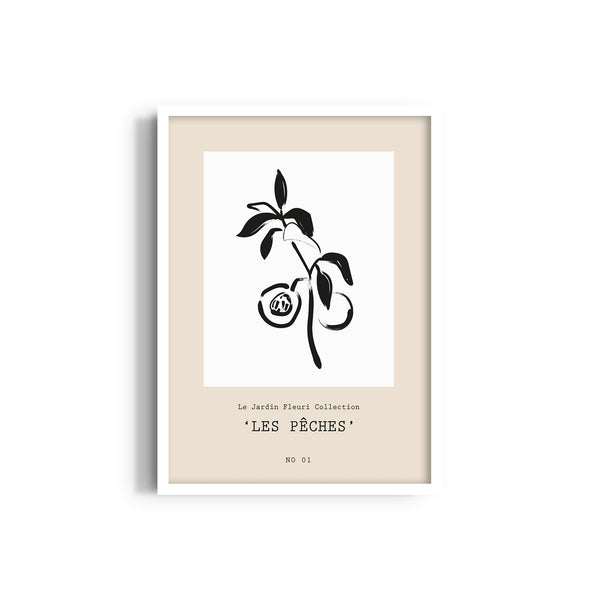 Les peches Boho Modern Wall Art