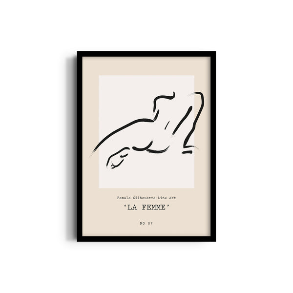 La femme Boho Modern Wall Art