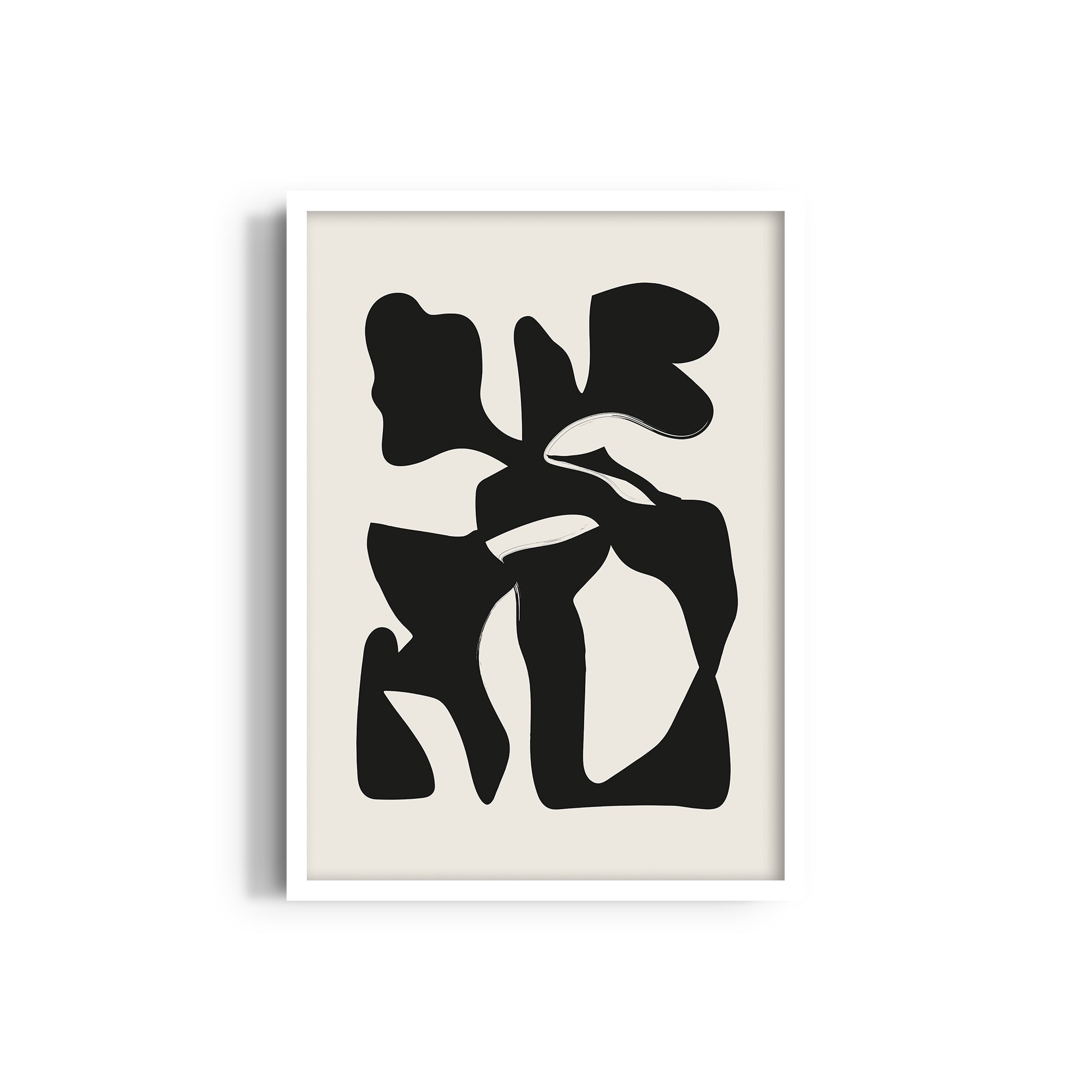 Abstract leaves Boho Modern Wall Art