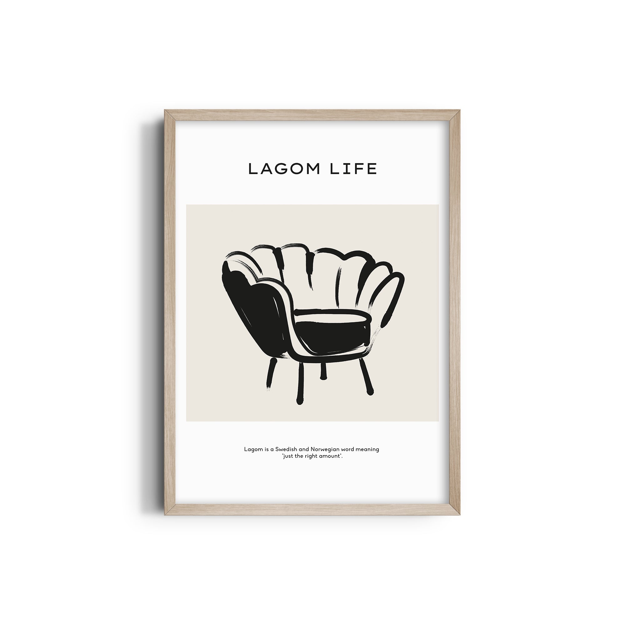 Lagom life Boho Modern Wall Art