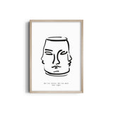 Not too little not too much just right Boho Modern Wall Art