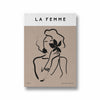 La femme Whispering Wildflowers Boho Modern Wall Art