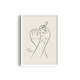 Incomplete love Boho Modern Wall Art